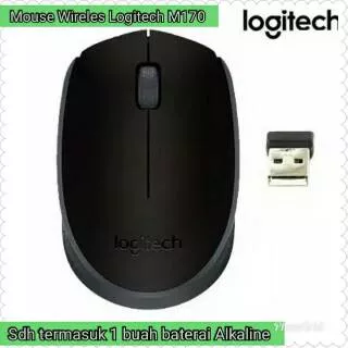 Mouse wireles Logitech M170 Original Mouse 56 tanpa kabel