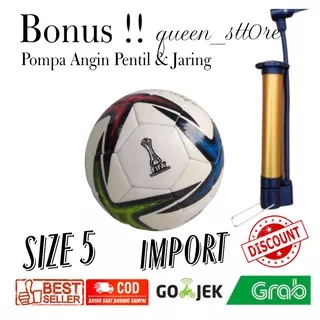 Bola Sepak Bola Adidas Original Import Bola Kaki Specs Nike Murah Berkualitas Bonus Pompa Pentil dan jaring