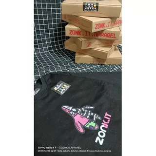 SWEATER SHIRT ZONK.IT.APPAREL PACTRICK STAR BLACK FREE BOX AND SHOPING BAG (COD)