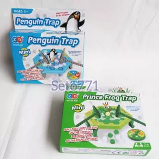 Penguin / Prince Frog Trap Mainan Palu Jebakan