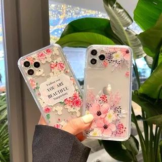 ?Ready Stock? Samsung A32 A52 A12 A42 S22 S20 S21 FE S21 Ultra Plus A02S A72 A51 A71 4G A50 A50S A30S Note 10 Lite Case Colorful Flowers Phone Case Silicon Shockproof  Soft Clear Protective Cover
