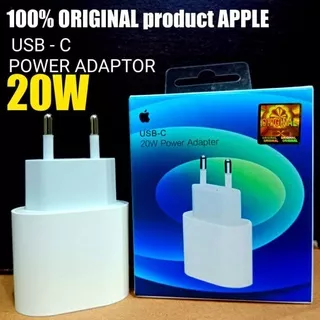 Adaptor Charger iPhone USB C 20w Kepala Charger iPhone (FREE POUCH)