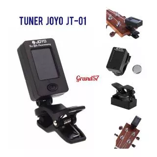 Tuner gitar bass joyo jt-01 tuner chromatic clip on digital joyo jt01