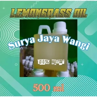 LEMONGRASS OIL/MINYAK SEREH DAPUR 100% MURNI,KEMASAN 500 ML