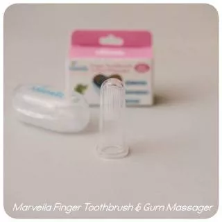 Marveila Finger Toothbrush and Gum Massager with Case