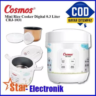 COSMOS CRJ-1031 Rice Cooker Digital Mini 0,3 Liter 4 Fungsi