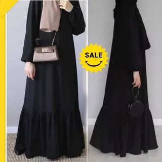 Abaya Turki Basic Gamis Abaya Polos Saudi Simpel Elegan Murah