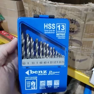 mata bor set 13 pcs BENZ mata bor besi bor kayu bor alumunium drill bit set