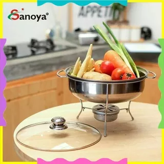 Warmer stove prasmanan tempat soup uk 28cm bahan stainles steel