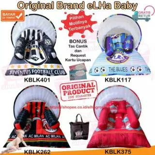 Set Kasur Bayi Lipat Doraemon Bantal Guling Babybess Herdiyon - Perlengkapan Tidur Bayi - Kelambu216