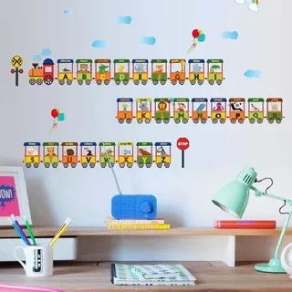 HARGA PROMO !! RELIZA WALL STICKER KERETA ALPHABET HURUF ABJAD HEWAN ANIMAL STUDY SK9178 STIKER DIND