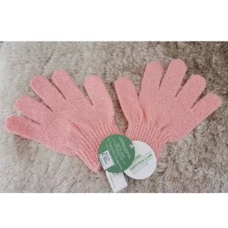 bath gloves the body shop warna pink