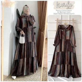 NARDA MAXY HAKO MIRAY CARNIL SEKAT MIDI DRESS SALUR LURIS BUSUI KOTAK SET GINGGHAM STYLE