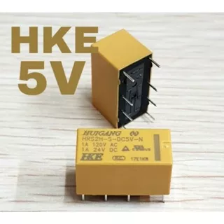 Relay Kuning DPDT 5 volt 8 PinDC 5V DC 30V 1A DC 30V 2A DC 30V 2A DPDT