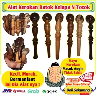 Alat Pijat Kayu Batok Kelapa Kerokan Masuk Angin Kerikan Tradisional Urut Terapi Refleksi Manual Alat Kerokan Kerik Badan Punggung Kerikan Kerok Masuk Angin Pegangan Tangkai Kayu Kerok Kerik Kerokan Kerikan Badan Masuk Angin Alat Pijat Tradisional Tubuh