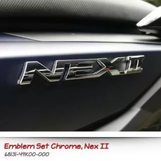 EMBLEM SET CHROME SUZUKI NEX II