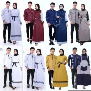 Baju Muslim Couple Gamis Koko Hafiz 2 Baju Pesta Kondangan Pengajian Terbaru Keren Murah Berkualitas