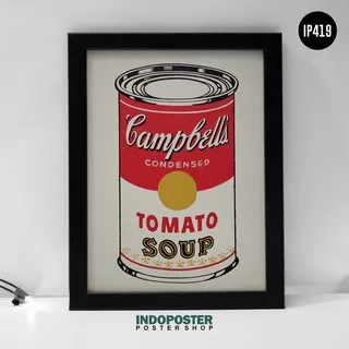 Poster Lukisan Repro Campbells Tomato Andy Warhol A3 45x30cm