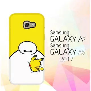 Custom Hardcase Full Print Samsung Galaxy A3|A5 2017 Baymax X Pikachu E0587 Case Cover