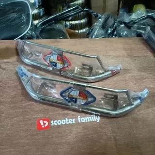 Bemper bumper belakang vespa super sprint bajaj vbb crome