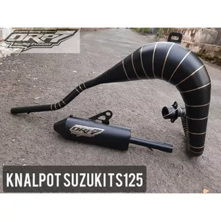 Knalpot Trail Suzuki Ts125 Yamaha DT 100 Full Stainles Black edisi Original ORP7 RACING EXHAUST PURBALINGGA