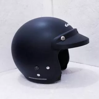 Helm Cargloss Retro Hitam doff