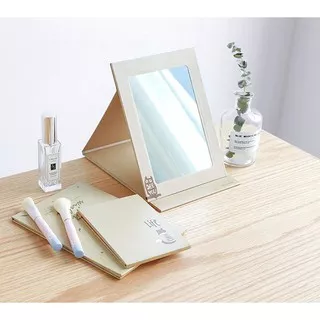 PGA - KACA CERMIN Buku BESAR Folding Mirror Portable / Kaca Rias Lipat / Kaca Cermin Make Up