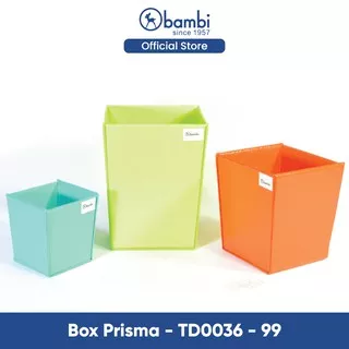 Bambi Box Penyimpanan Model Prisma / Box Organizer / Storage Multifungsi Kado Kotak Penyimpanan kode TD0036-99