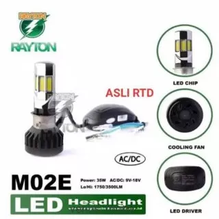 Lampu LED Motor 6 Sisi AC DC H6 35W RTD 6 Mata dan 3 mata RTD 100% Original