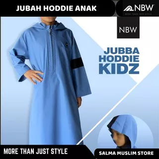 Jubba Hoddie Kidz - Baju Gamis Jubah Hoodie Kupluk Anak Laki-laki - Busana Muslim anak
