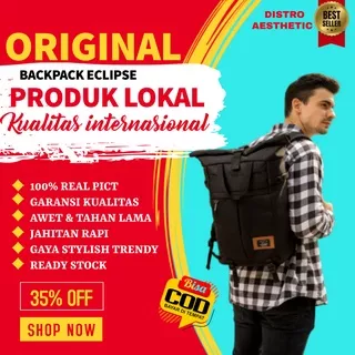 TAS  PUNGGUNG RENSEL RANSEL GENDONG PRIA WANITA DISTRO ORIGINAL KEKINIAN TAS SEKOLAH COWOK COWO CEWEK CEWE BACKPACK TERBARU PREMIUM EXSPOR EXSPORT EKSPORT ESTETIK AESTHETIC KEREN TERBARU BAGPACK ECLIPSE