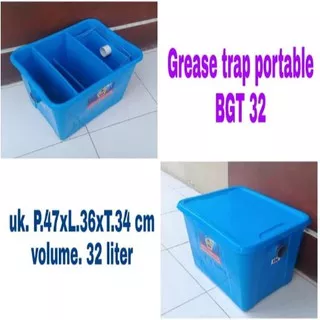 GREASE TRAP PORTABLE FIBER BIO PENJEBAK LEMAK DAPUR BGT-32 RAMAH LINGKUNGAN FILTER SINK 32 LITER NEW