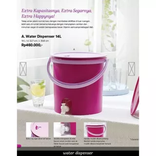 Water Dispenser 14 Lt Tupperware TANPA FREE