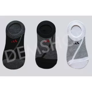 KAOS KAKI ADIDAS kualitas PREMIUM telapak bawah mata kaki warna hitam putih abu polos jalan jalan