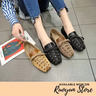 RYS - Polo Beans Sepatu Loafers Korea Wanita Fashion Casual - Ori Import