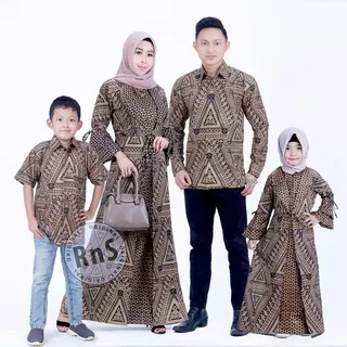 Baju Gamis Syar i Couple Sarimbit Cantik / Batik Couple Keluarga Ayah Ibu Anak Original Terbaru