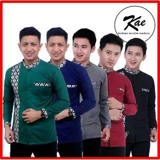 BAJU KOKO PRIA LENGAN PANJANG | BAJU MUSLIM PRIA | KOKO LENGAN PANJANG MODERN ELEGAN POLOSBaju Koko Pria Lengan Pendek Bahan Katun Koko Kurta Pakistan dewasa koko kurta lengan pendek // kurta pakistan // baju koko pria Baju Kemeja Pria Kasual Polos Hitam