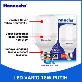 Lampu Hannochs LED Vario 18W Putih Cool Daylight 18 Watt W Grosir Original Murah