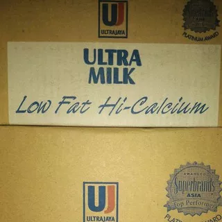 Susu UHT Ultra Milk Low Fat Hi-Calcium 1 Liter / 1000ml Plain/Coklat