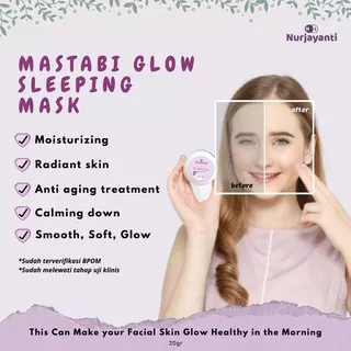 Sleeping Mask Mastabi Glow / Skincare BPOM / Skincare Glowing / Skincare Sleeping Mask