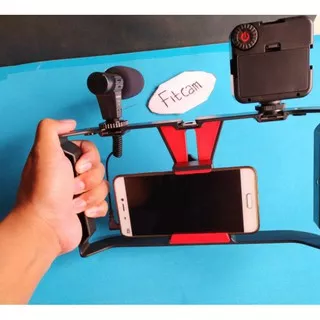 stabilizer rig holder hp smartphone shooting video konten YouTube vloger cinematography
