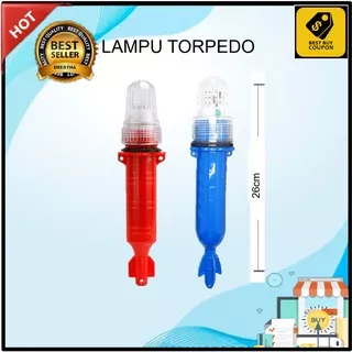 Lampu Torpedo Nelayan /Lampu Nelayan Sinyal Ikan/Lampu Sinyal Nelayan/Torpedo LED Fishing Net Single Light