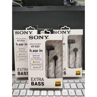 HEADSET SONY ATT 022 Earphone FULL BASS++DIJAMIN KUALITAS MANTAP, FULL BASS++ MICC JERNIH