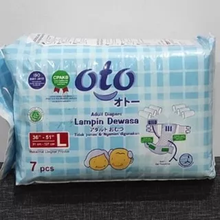 Oto Adult Diapers / Popok Dewasa model Perekat ukuran L isi 7