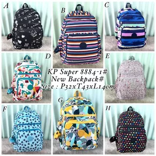 Tas Kipling Ransel Allesandro Medium Besar Laptop 8 Ruang Sekolah Kuliah KP 8884 Kerja  Pria Wanita