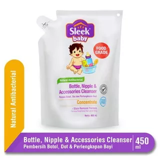 Sleek Bottle Nipple and Baby Accesories Cleanser 450ml / Sleek Pencuci Botol 450ml