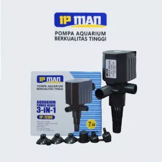 pompa celup /pompa aquarium low watt  / aquarium power heads 3 in1 IP MAN  IP-1200