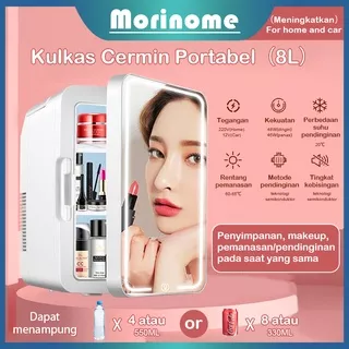 Kulkas Skincare Mini Fridge Kulkas Freezer Portable 6L 8L 10L Kulkas Mini Elektrik Kulkas Anak Kulkas Mobil Kulkas