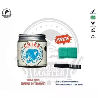 CHIEF PANTHERA HYBRID 3,75oz (chief white) | Free Sisir Carbon 19cm, Stiker| Handuk Muka