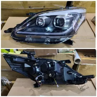 YAA-INA0235A Headlamp Grand New Kijang Innova All LED Bar Lexus Style Sequential Sign Black Housing